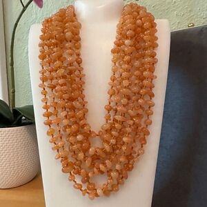 Vintage BARSE Eight-Strand Aventurine Necklace